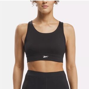 Reebok Challenger Bra High Support Padded Black Womens M NWT Activewear MSRP $40